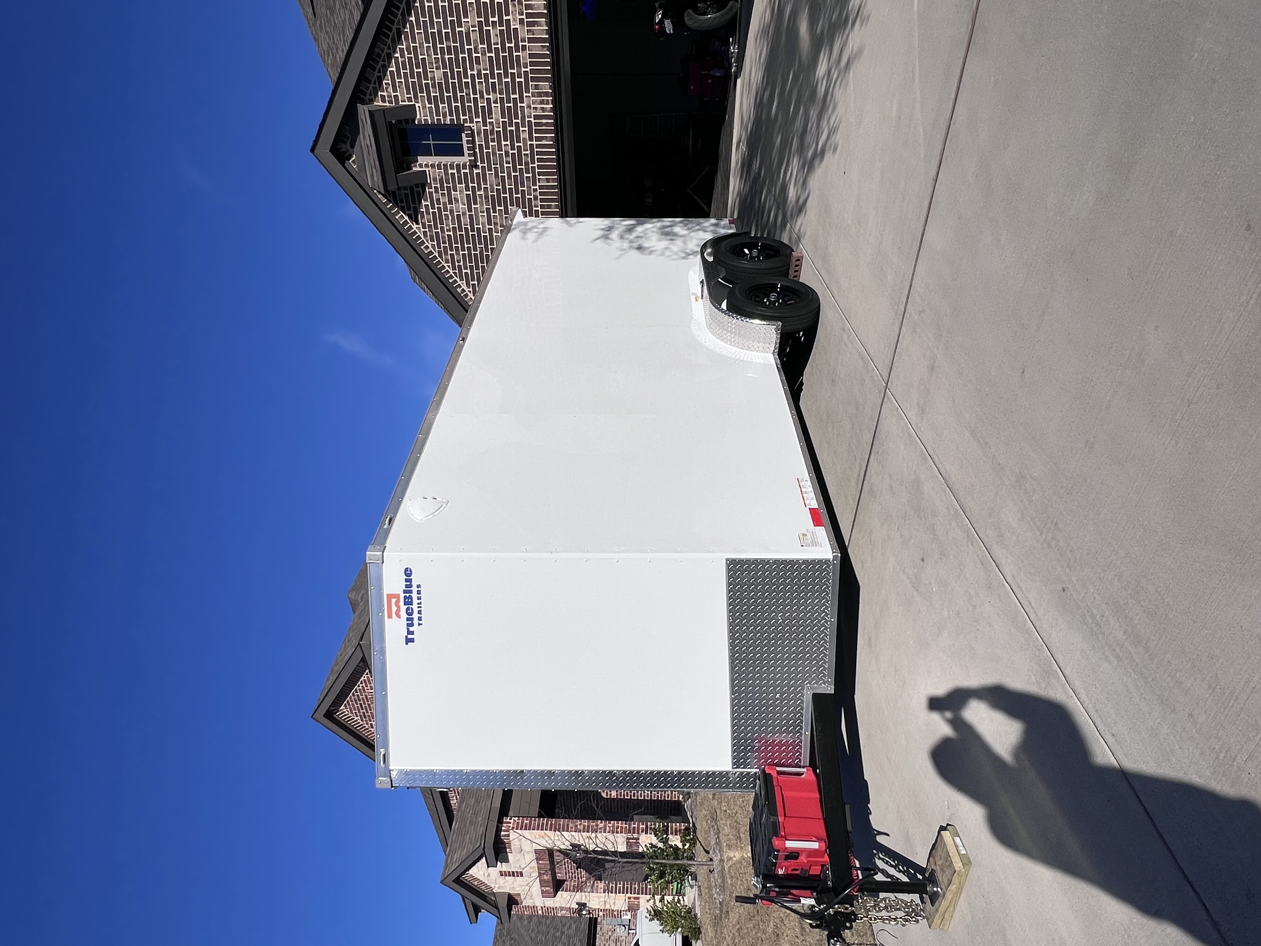 Secure enclosed cargo trailer rental Ellis County Texas for weather-protected transport of valuable items and tools
