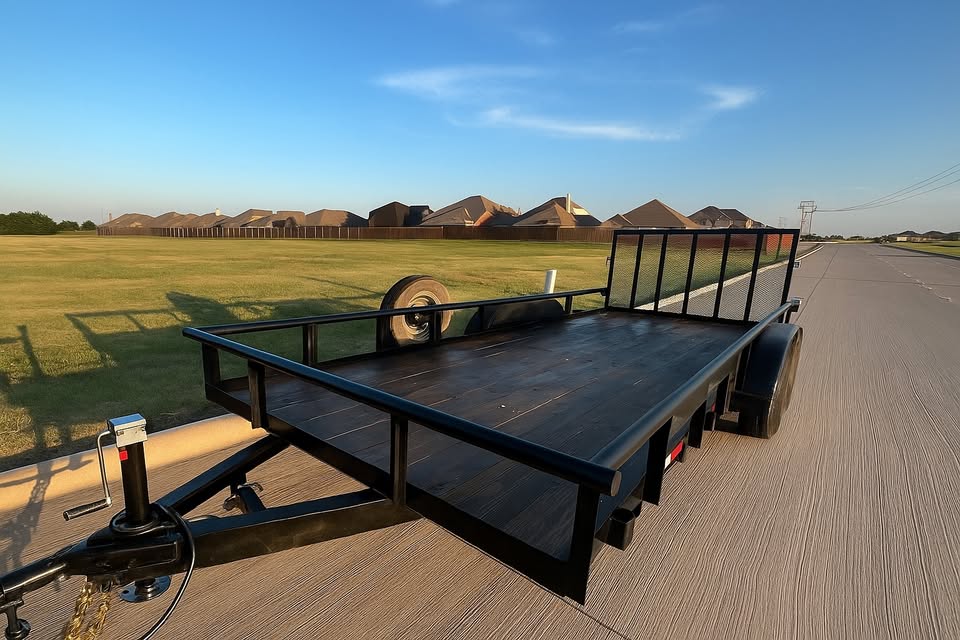 Versatile utility trailer rental Ellis County Texas for moving equipment transport and general hauling needs